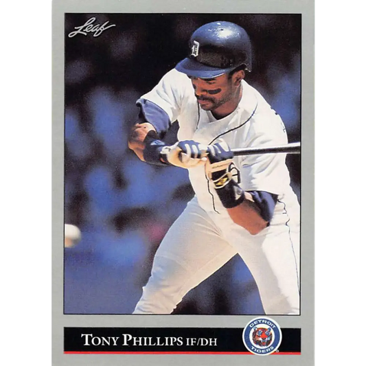 1992 Leaf #40 Tony Phillips NM-MT Detroit Tigers Baseball Card Image 1