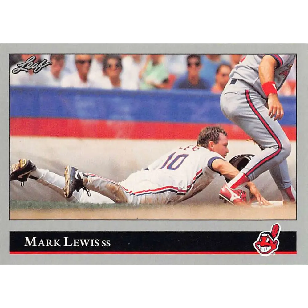 1992 Leaf #49 Mark Lewis NM-MT Cleveland Indians Baseball Card Image 1