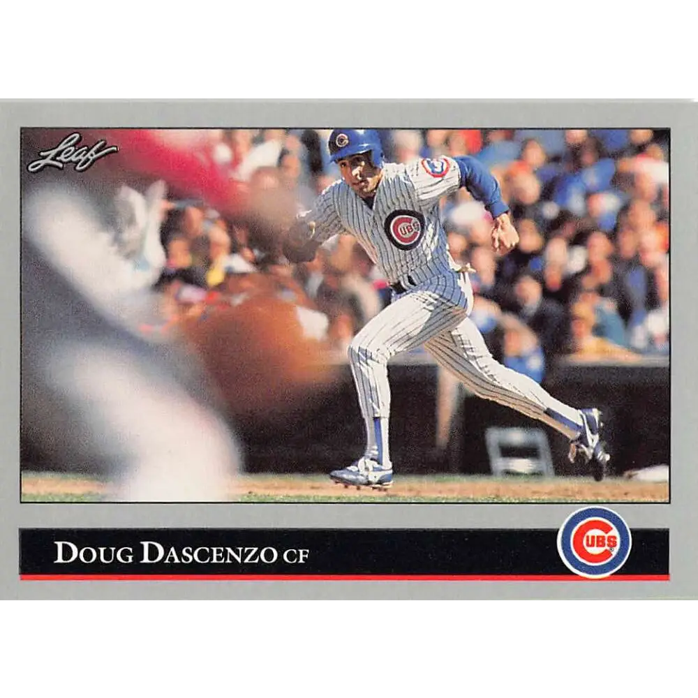 1992 Leaf #51 Doug Dascenzo NM-MT Chicago Cubs Baseball Card Image 1