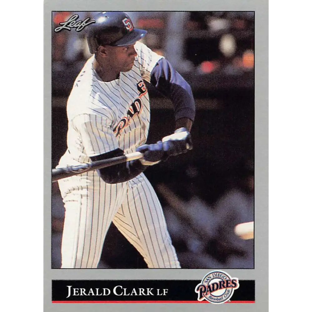 1992 Leaf #55 Jerald Clark NM-MT San Diego Padres Baseball Card Image 1