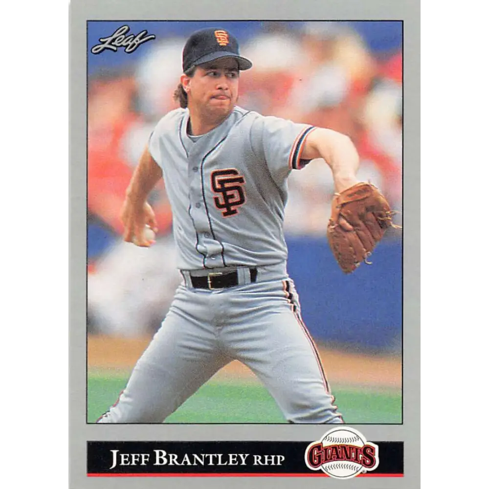 1992 Leaf #56 Jeff Brantley NM-MT San Francisco Giants Baseball Card Image 1