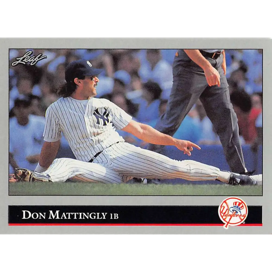 1992 Leaf #57 Don Mattingly NM-MT New York Yankees Baseball Card Image 1
