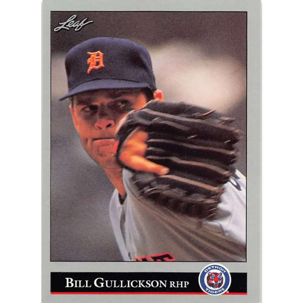 1992 Leaf #61 Bill Gullickson NM-MT Detroit Tigers Baseball Card Image 1