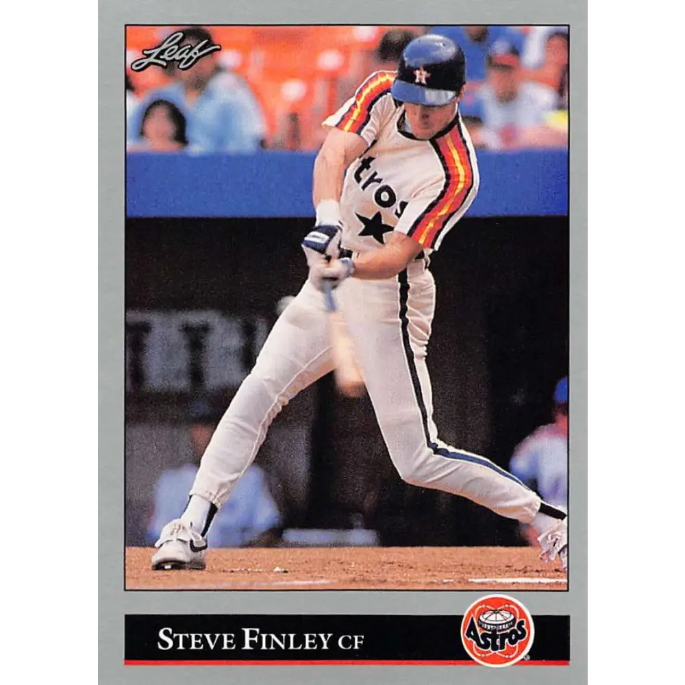 1992 Leaf #66 Steve Finley NM-MT Houston Astros Baseball Card Image 1