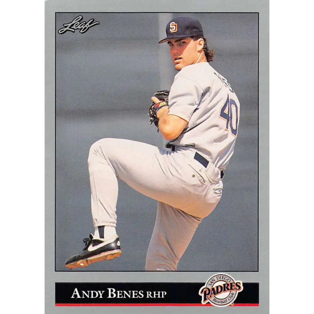 1992 Leaf #74 Andy Benes NM-MT San Diego Padres Baseball Card Image 1