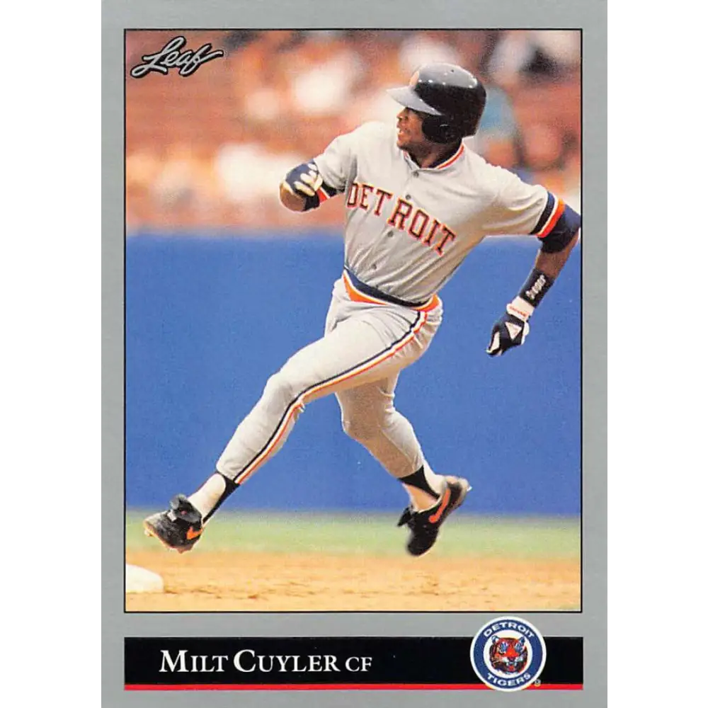 1992 Leaf #75 Milt Cuyler NM-MT Detroit Tigers Baseball Card Image 1