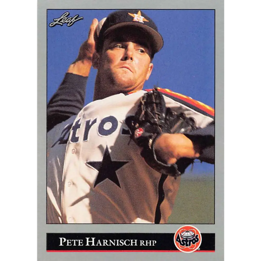 1992 Leaf #77 Pete Harnisch NM-MT Houston Astros Baseball Card Image 1