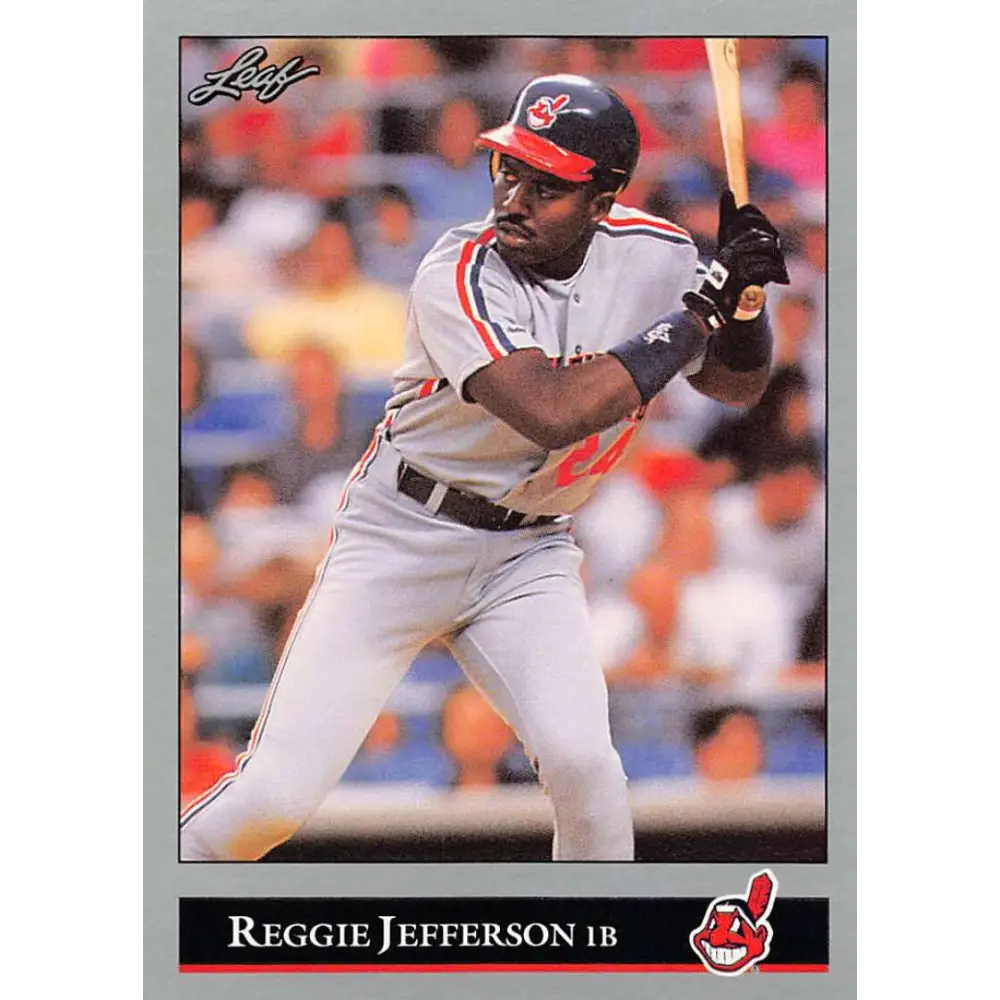 1992 Leaf #86 Reggie Jefferson NM-MT Cleveland Indians Baseball Card Image 1