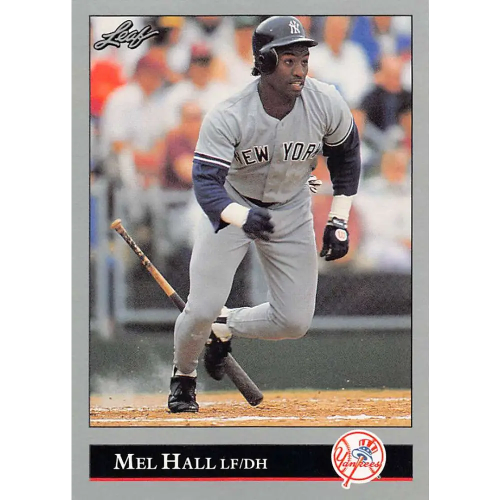 1992 Leaf #88 Mel Hall NM-MT New York Yankees Baseball Card Image 1
