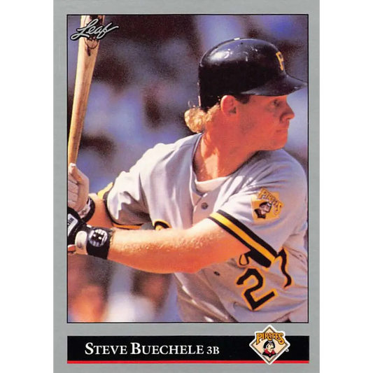 1992 Leaf #91 Steve Buechele NM-MT Pittsburgh Pirates Baseball Card Image 1