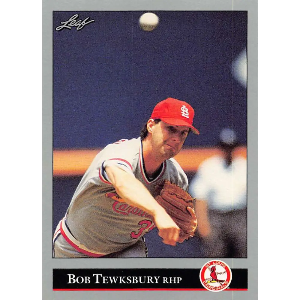1992 Leaf #95 Bob Tewksbury NM-MT St. Louis Cardinals Baseball Card Image 1