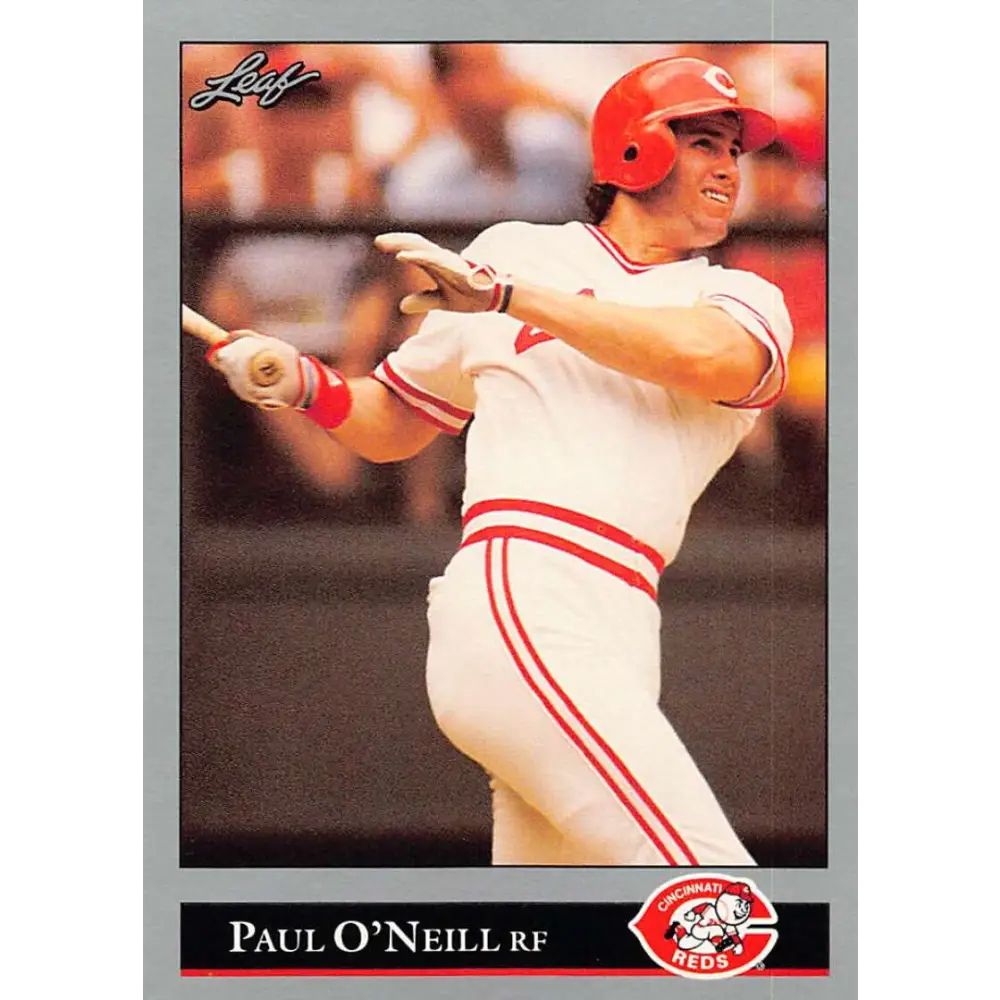 1992 Leaf #99 Paul O'Neill NM-MT Cincinnati Reds Baseball Card Image 1