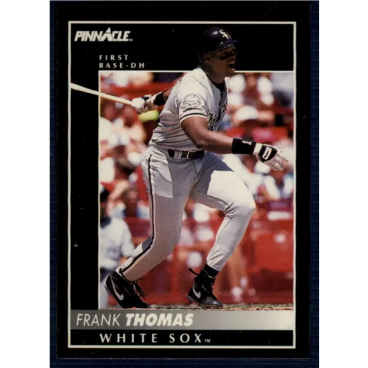 1992 Pinnacle #1 Frank Thomas EX Chicago White Sox Baseball Card Image 1