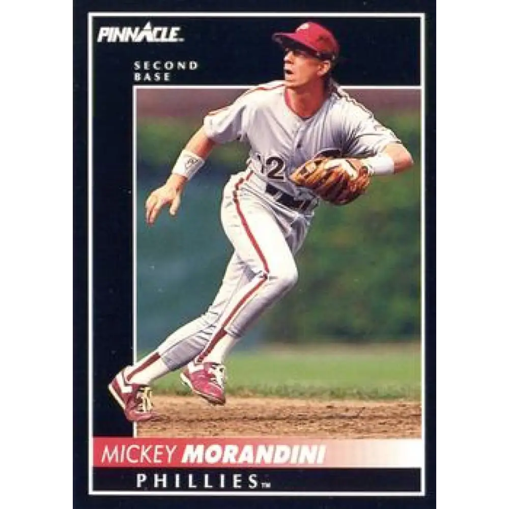 1992 Pinnacle #103 Mickey Morandini EX Philadelphia Phillies Baseball Card Image 1