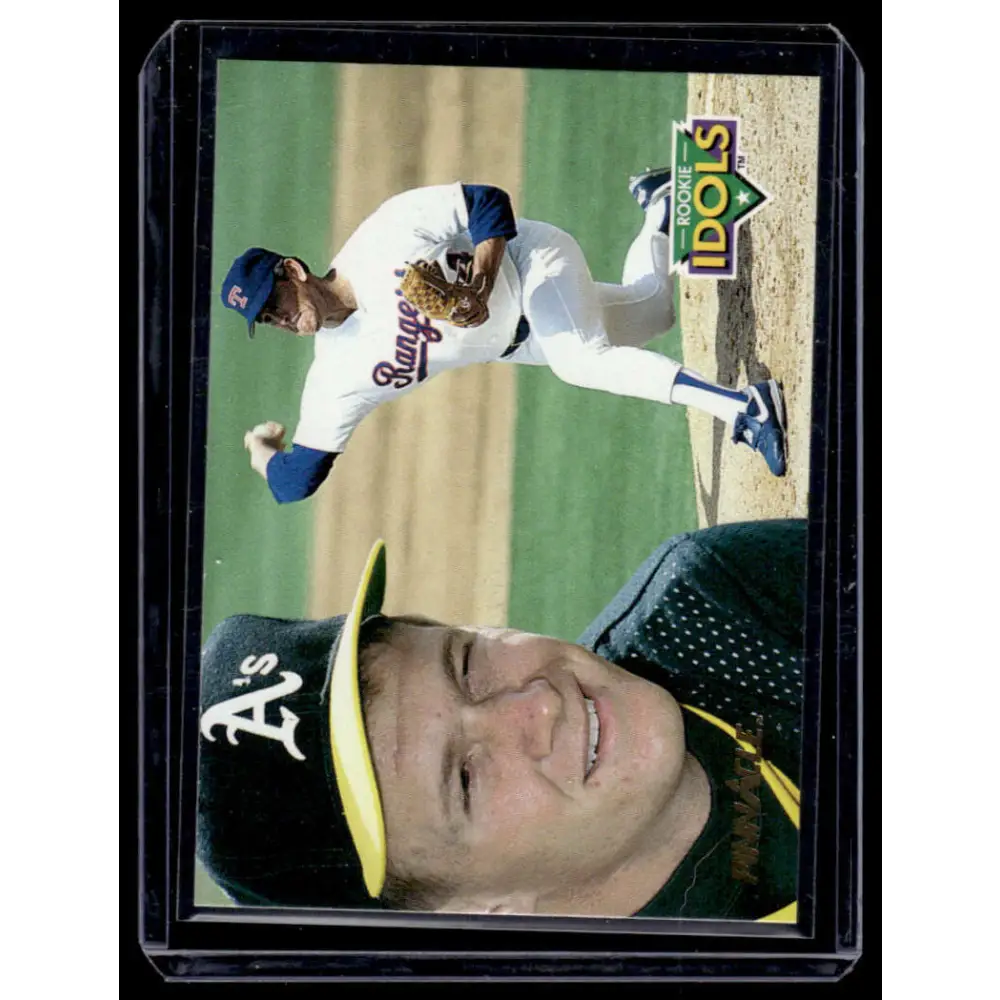 1992 Pinnacle #12 Nolan Ryan / Todd Van Poppel Athletics / Rangers NM-MT Baseball Card Image 1