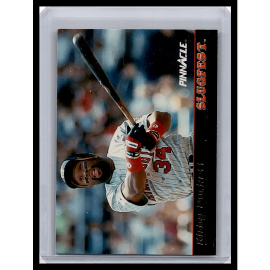 1992 Pinnacle #13 Kirby Puckett NM-MT Minnesota Twins Baseball Card Image 1