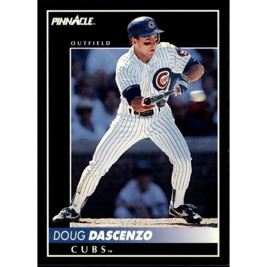 1992 Pinnacle #160 Doug Dascenzo EX Chicago Cubs Baseball Card Image 1