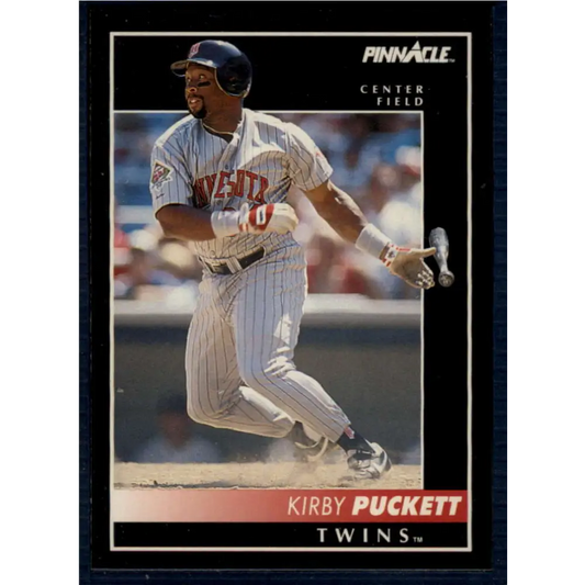 1992 Pinnacle #20 Kirby Puckett EX Minnesota Twins Baseball Card Image 1