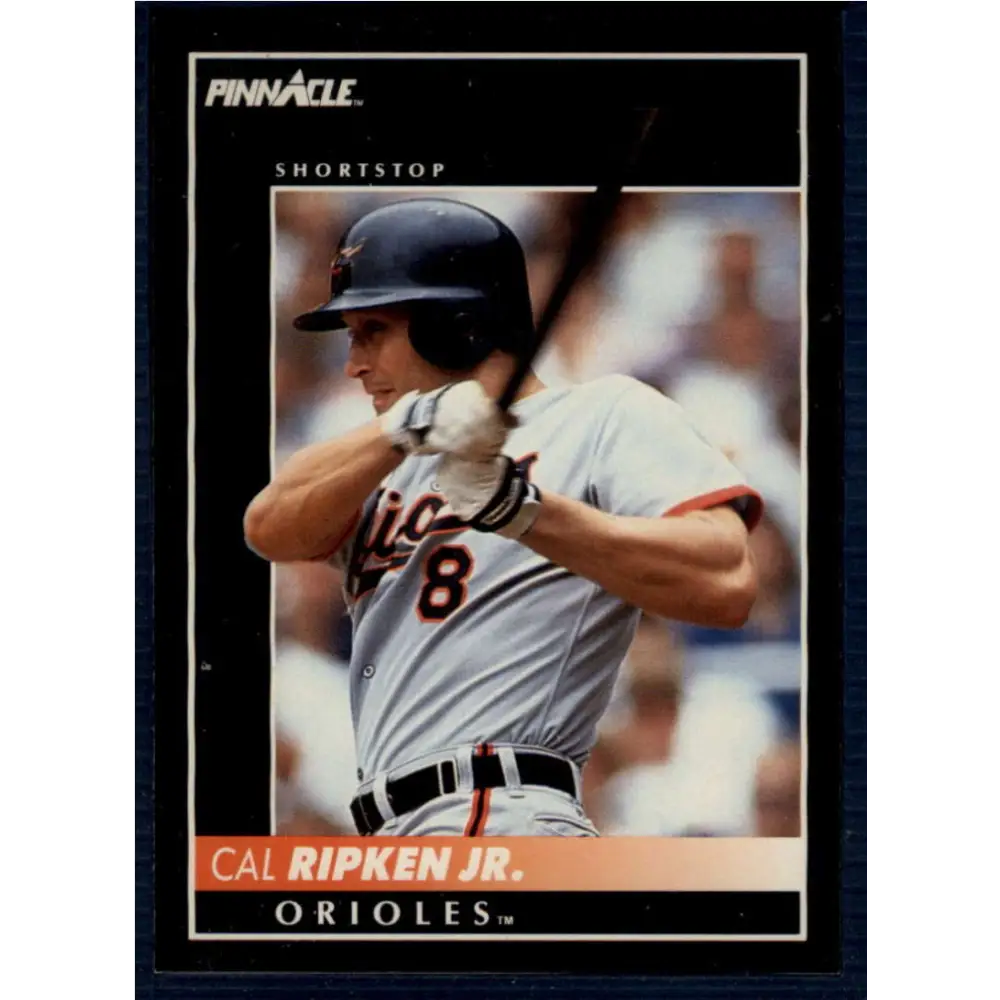 1992 Pinnacle #200 Cal Ripken Jr. EX Baltimore Orioles Baseball Card Image 1