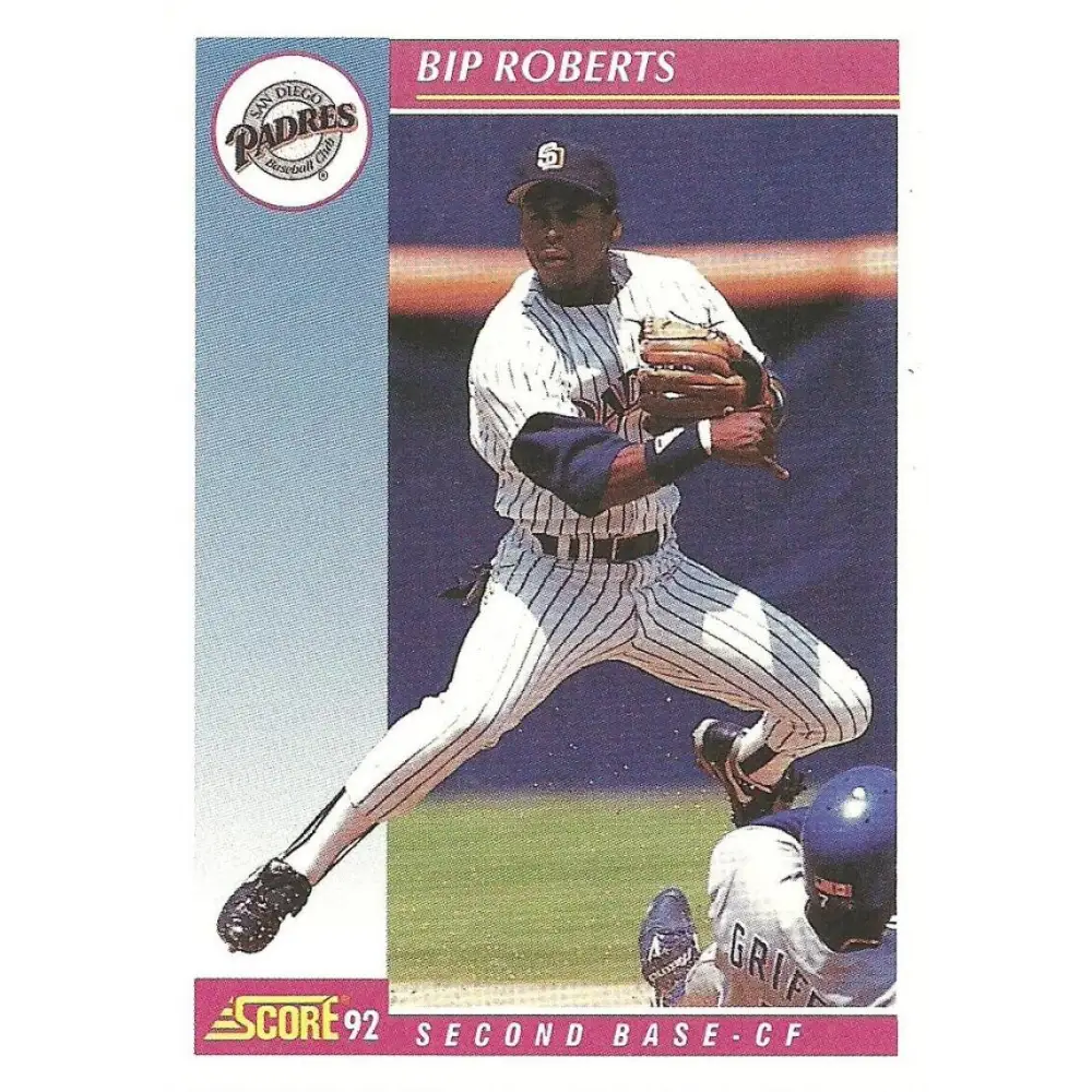 1992 Score #123 Bip Roberts NM-MT San Diego Padres Baseball Card Image 1