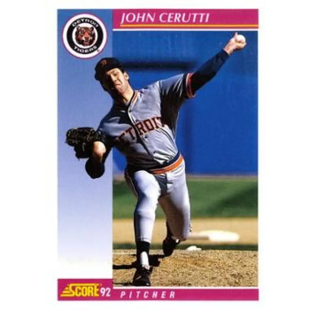 1992 Score #179 John Cerutti NM-MT Detroit Tigers Baseball Card Image 1