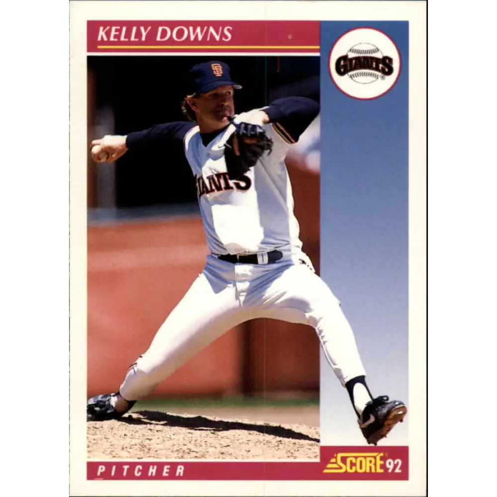 1992 Score #191 Kelly Downs NM-MT San Francisco Giants Baseball Card Image 1