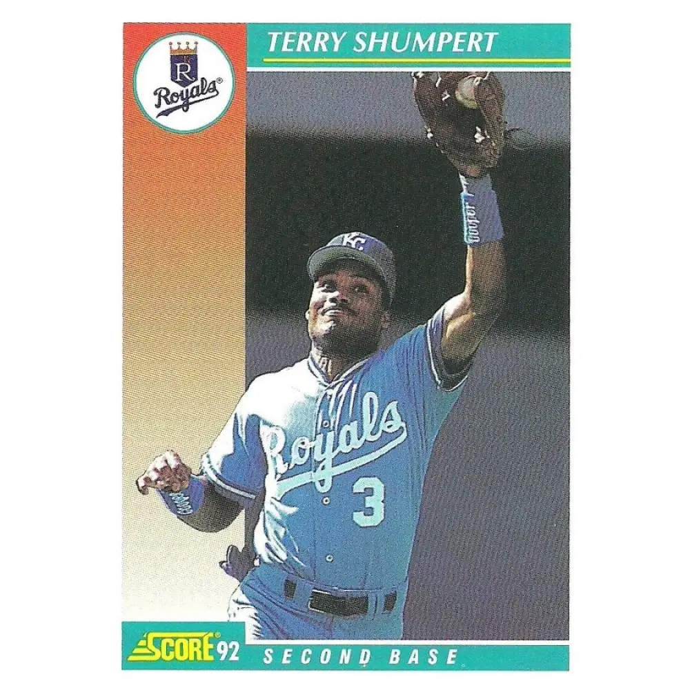 1992 Score #248 Terry Shumpert NM-MT Kansas City Royals Baseball Card Image 1