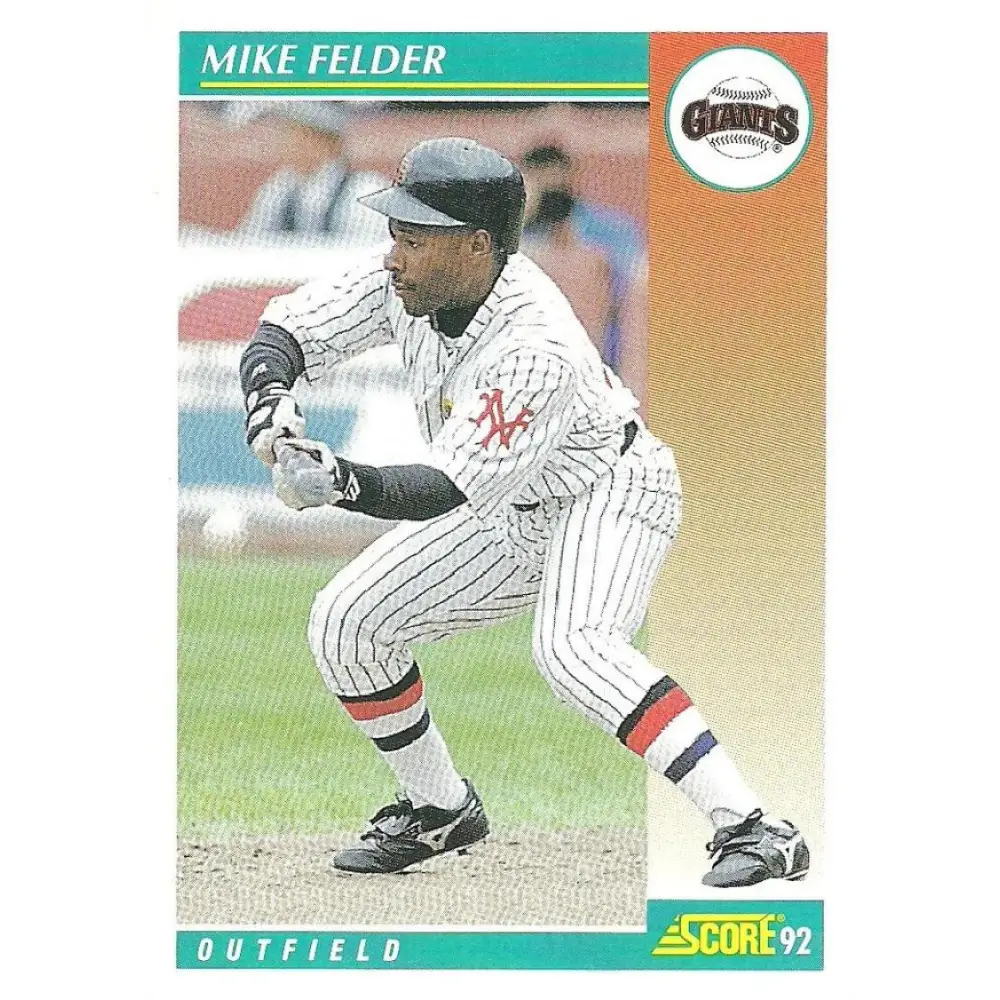 1992 Score #251 Mike Felder NM-MT San Francisco Giants Baseball Card Image 1