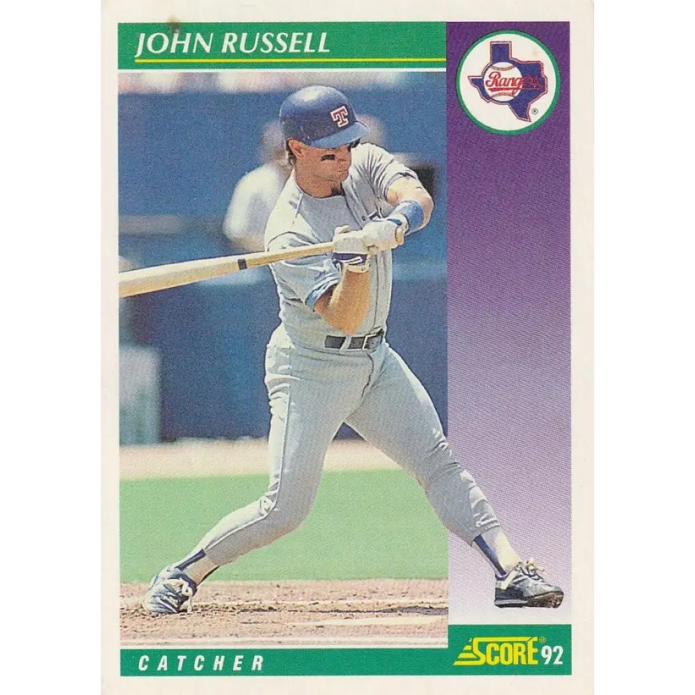 1992 Score #339 John Russell NM-MT Texas Rangers Baseball Card Image 1