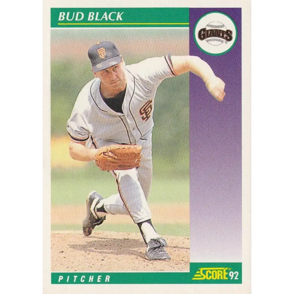 1992 Score #358 Bud Black NM-MT San Francisco Giants Baseball Card Image 1