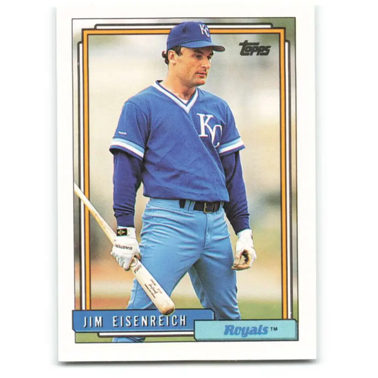 1992 Topps #469 Jim Eisenreich NM-MT Kansas City Royals Baseball Card  Image 1