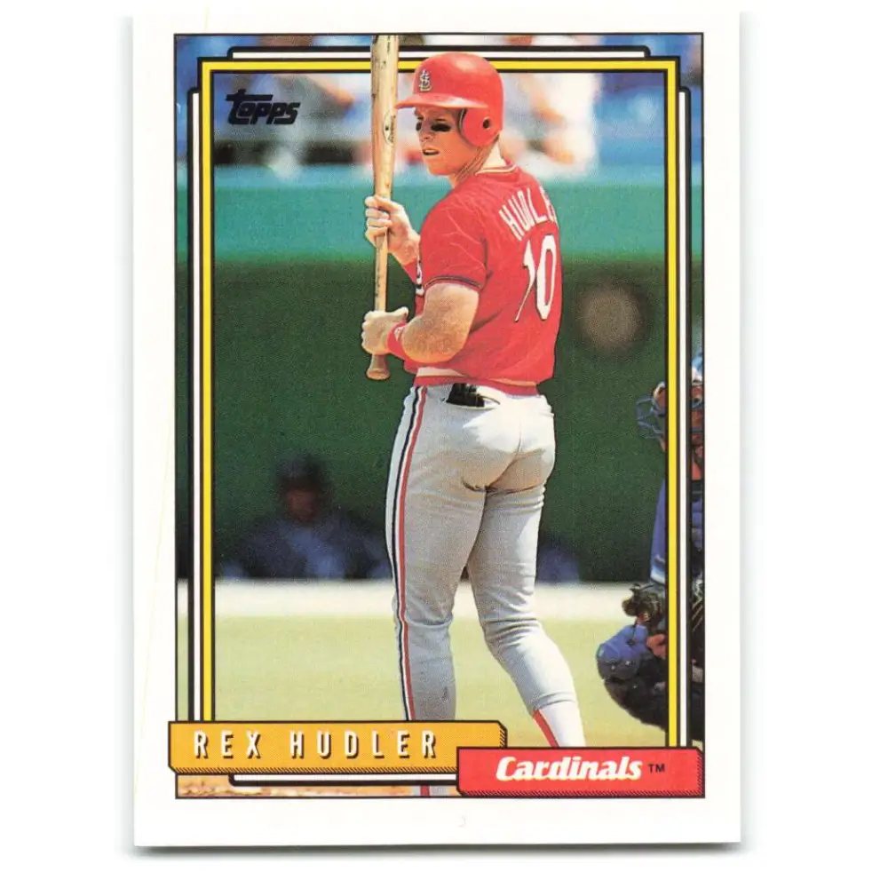 1992 Topps #47 Rex Hudler NM-MT St. Louis Cardinals Baseball Card  Image 1