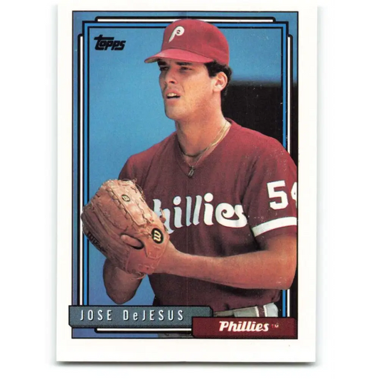 1992 Topps #471 Jose DeJesus NM-MT Philadelphia Phillies Baseball Card  Image 1