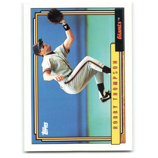 1992 Topps #475 Robby Thompson NM-MT San Francisco Giants Baseball Card  Image 1