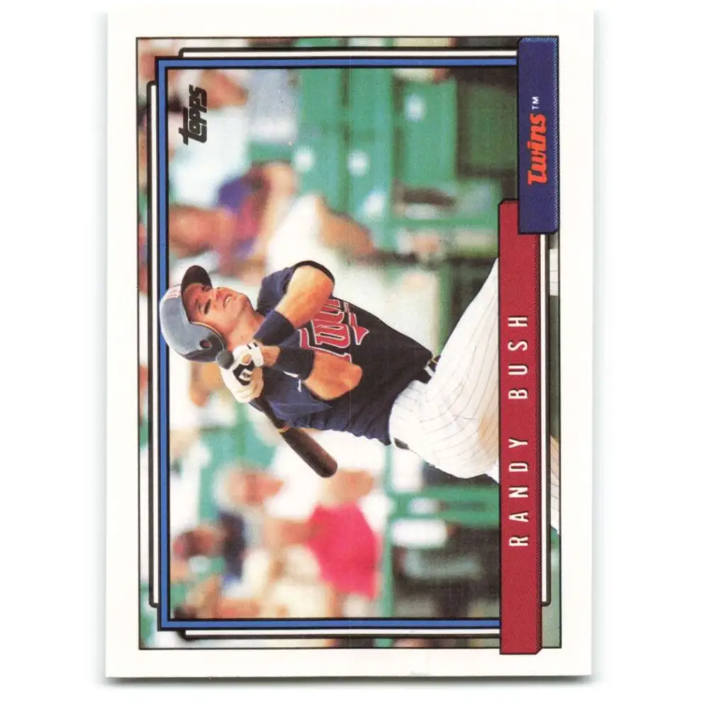 1992 Topps #476 Randy Bush NM-MT Minnesota Twins Baseball Card  Image 1