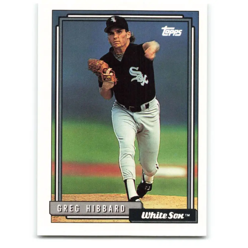 1992 Topps #477 Greg Hibbard NM-MT Chicago White Sox Baseball Card  Image 1