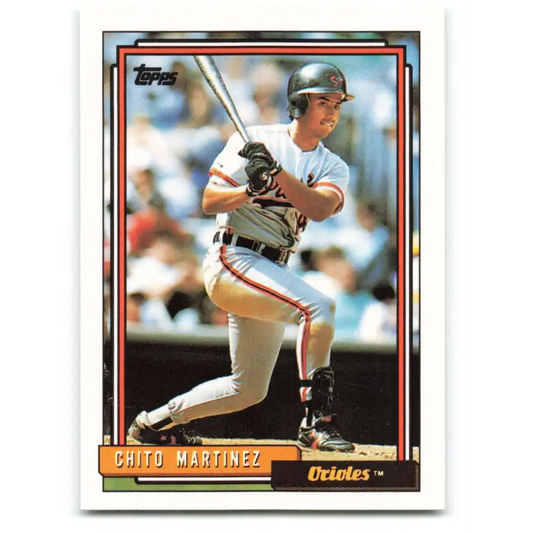 1992 Topps #479 Chito Martinez NM-MT Baltimore Orioles Baseball Card  Image 1