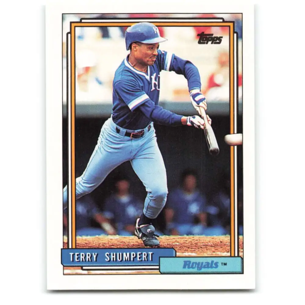 1992 Topps #483 Terry Shumpert NM-MT Kansas City Royals Baseball Card  Image 1