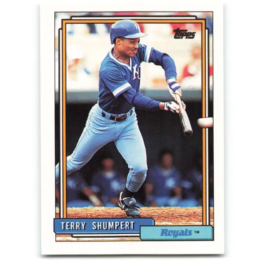 1992 Topps #483 Terry Shumpert NM-MT Kansas City Royals Baseball Card  Image 1