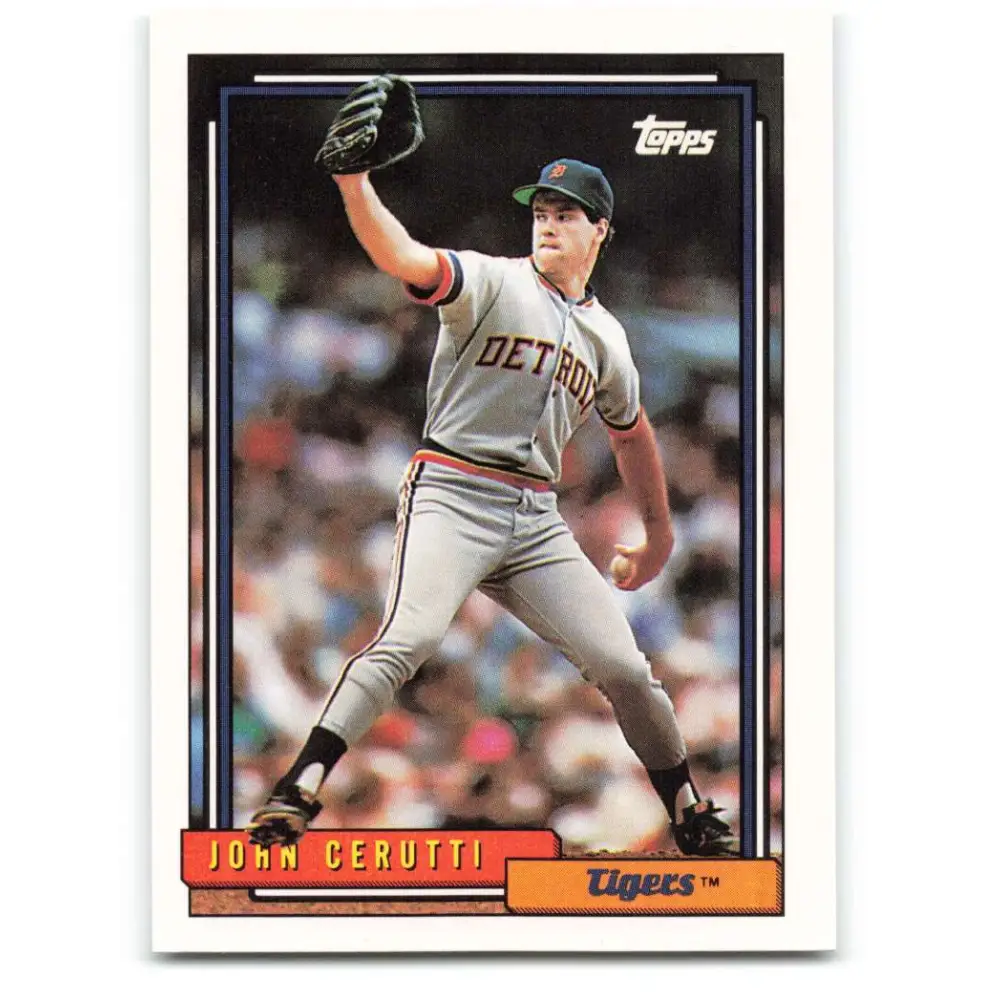 1992 Topps #487 John Cerutti NM-MT Detroit Tigers Baseball Card  Image 1