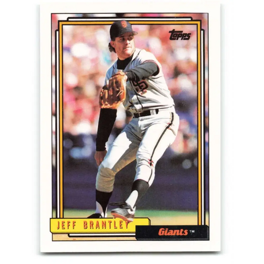 1992 Topps #491 Jeff Brantley NM-MT San Francisco Giants Baseball Card  Image 1