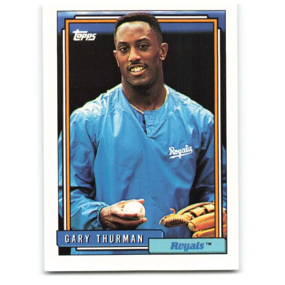 1992 Topps #494 Gary Thurman NM-MT Kansas City Royals Baseball Card  Image 1