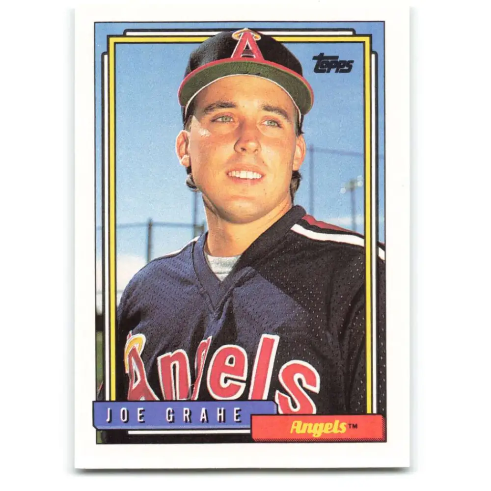1992 Topps #496 Joe Grahe NM-MT California Angels Baseball Card  Image 1