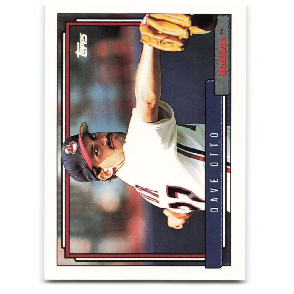 1992 Topps #499 Dave Otto NM-MT Cleveland Indians Baseball Card  Image 1