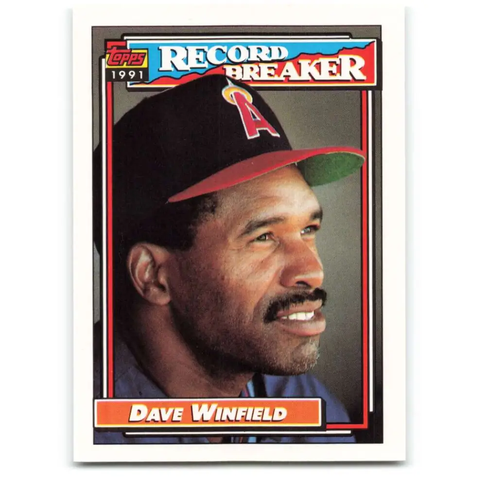 1992 Topps #5 Dave Winfield NM-MT California Angels Baseball Card  Image 1
