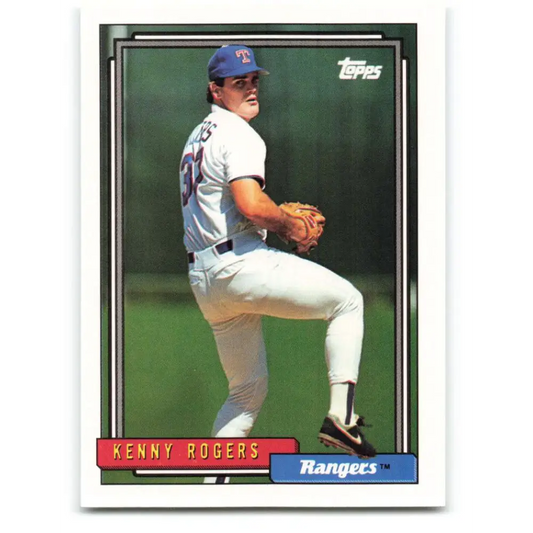 1992 Topps #511 Kenny Rogers NM-MT Texas Rangers Baseball Card  Image 1