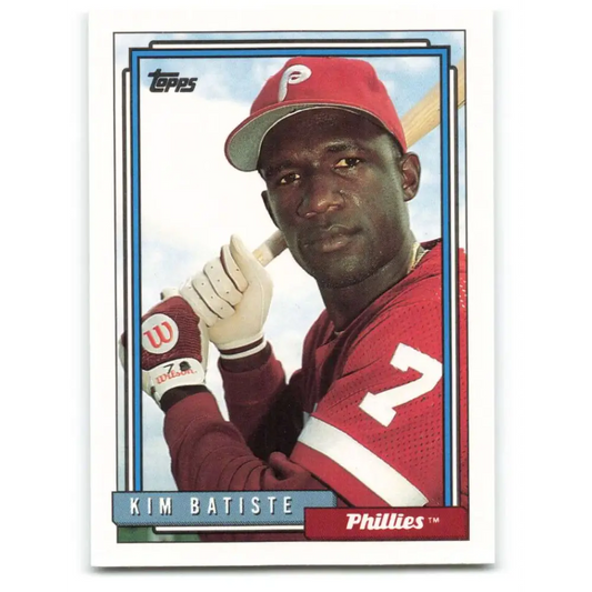 1992 Topps #514 Kim Batiste NM-MT Philadelphia Phillies Baseball Card  Image 1