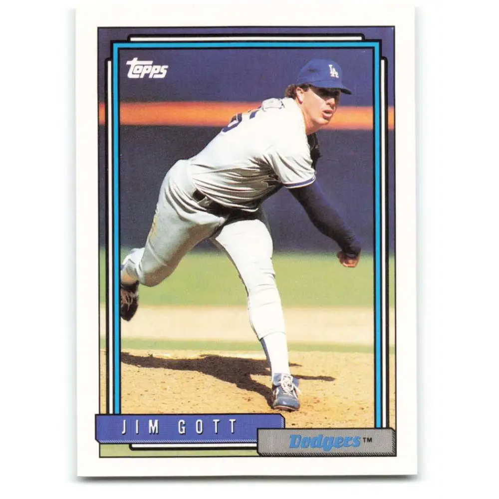 1992 Topps #517 Jim Gott NM-MT Los Angeles Dodgers Baseball Card  Image 1