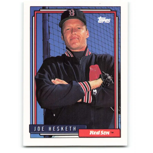 1992 Topps #521 Joe Hesketh EX Excellent Boston Red Sox Baseball Card  Image 1