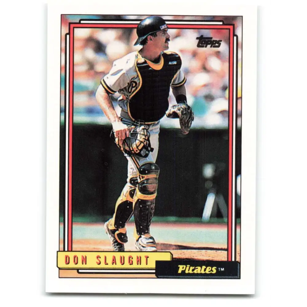 1992 Topps #524 Don Slaught NM-MT Pittsburgh Pirates Baseball Card  Image 1